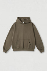Solid color hoodie terry sweatshirt