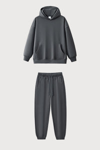 Unisex Casual Heavyweight Hoodie - Loose Fit And Pants