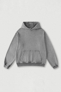Distressed batik couple's loose sweatshirt