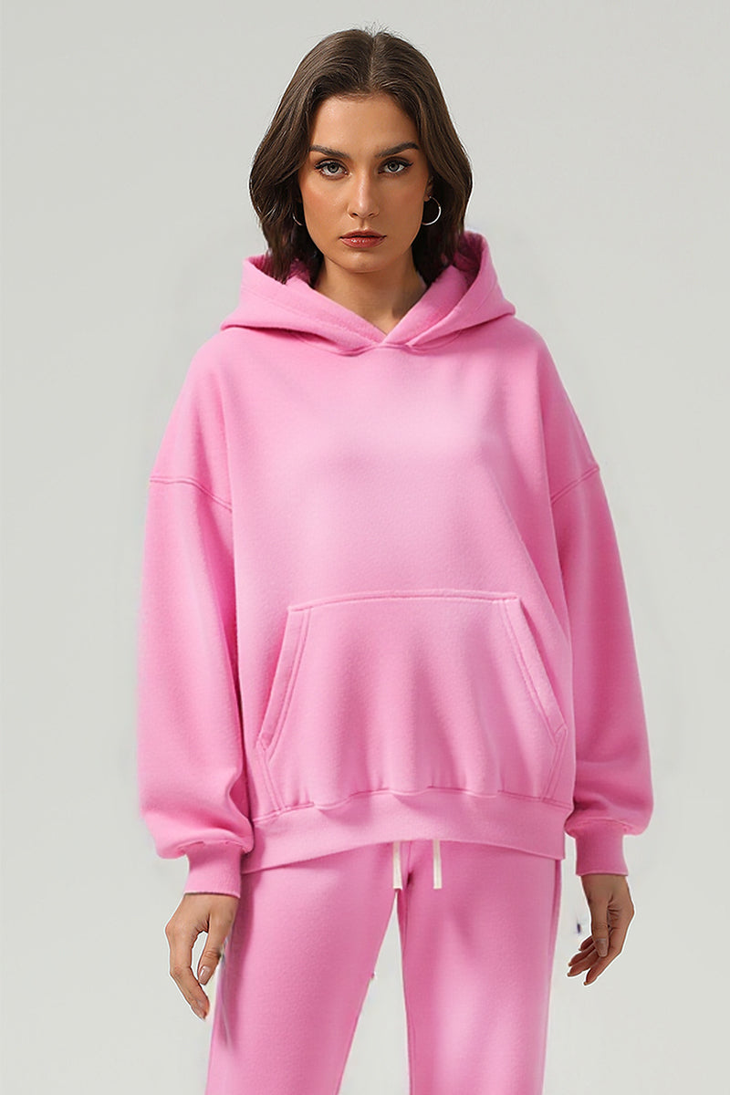 Unisex Boxy Fleece Hoodie: Distressed Vintage Short Wide Fit