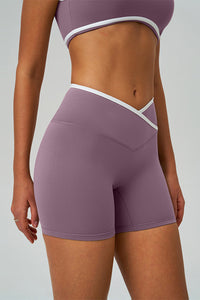 Women Crisscross High-Waist Yoga Shorts