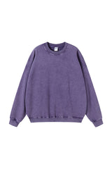 Unisex Heavyweight Terry Crewneck Sweatshirt: Wax Dye Wash Vintage Retro Design