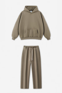 Unisex Fleece-Lined Oversized Hoodie and Pants