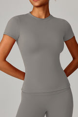 Women Spring Quick-Dry Yoga T-Shirt