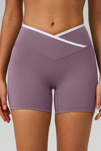 Women Crisscross High-Waist Yoga Shorts