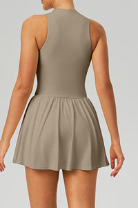 Women Cloud-Feel Fake Two-Piece Sports Dress