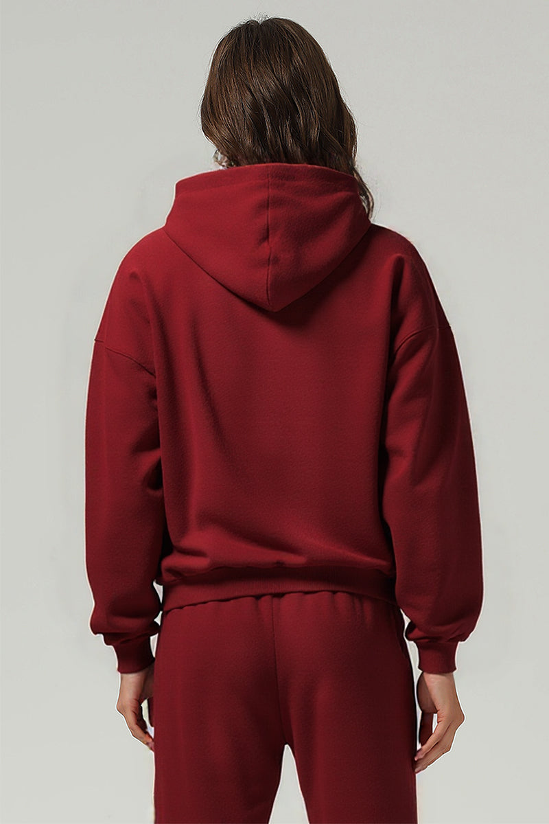 Unisex Heavyweight Terry Hoodie: Retro Modern Blend Design