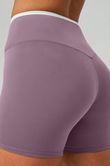 Women Crisscross High-Waist Yoga Shorts