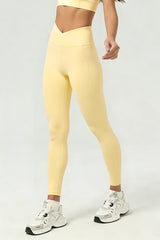 Women's Athletic Cross-waist  Slimming Yoga Leggings