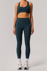 U-shaped sports bra + high stretch sports leggings 2-piece set
