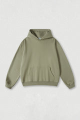 Solid color hoodie terry sweatshirt