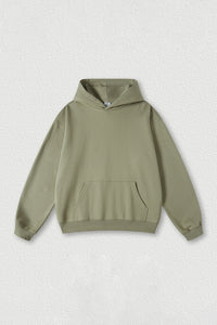 Solid color hoodie terry sweatshirt