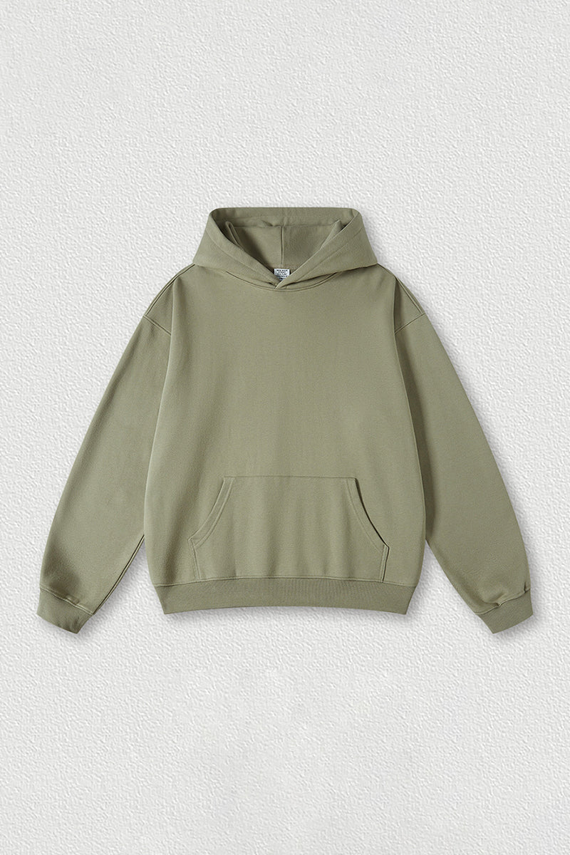 Solid color hoodie terry sweatshirt