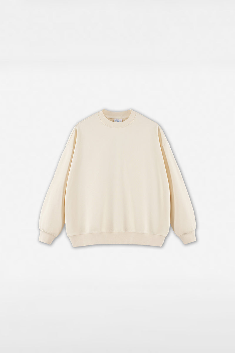 Unisex Heavyweight Brushed Crew Neck Casual Hoodie