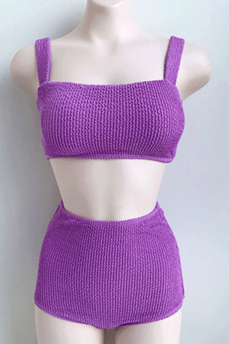 Women's Mint Textured Triangle Cup Bikini Set