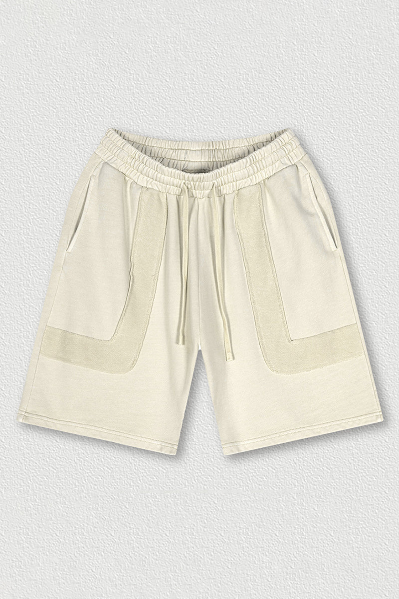 Vintage Washed Athletic Shorts - Unisex Heavyweight Distressed 5-Inch Shorts