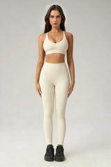 Women's Summer Sports Set:Cross Back Bra And Leggings