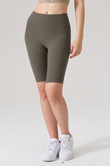 Women Naked-Feel High-Waist Sculpting Yoga Shorts