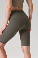 Women Naked-Feel High-Waist Sculpting Yoga Shorts