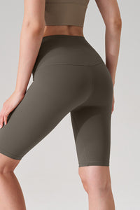 Women Naked-Feel High-Waist Sculpting Yoga Shorts