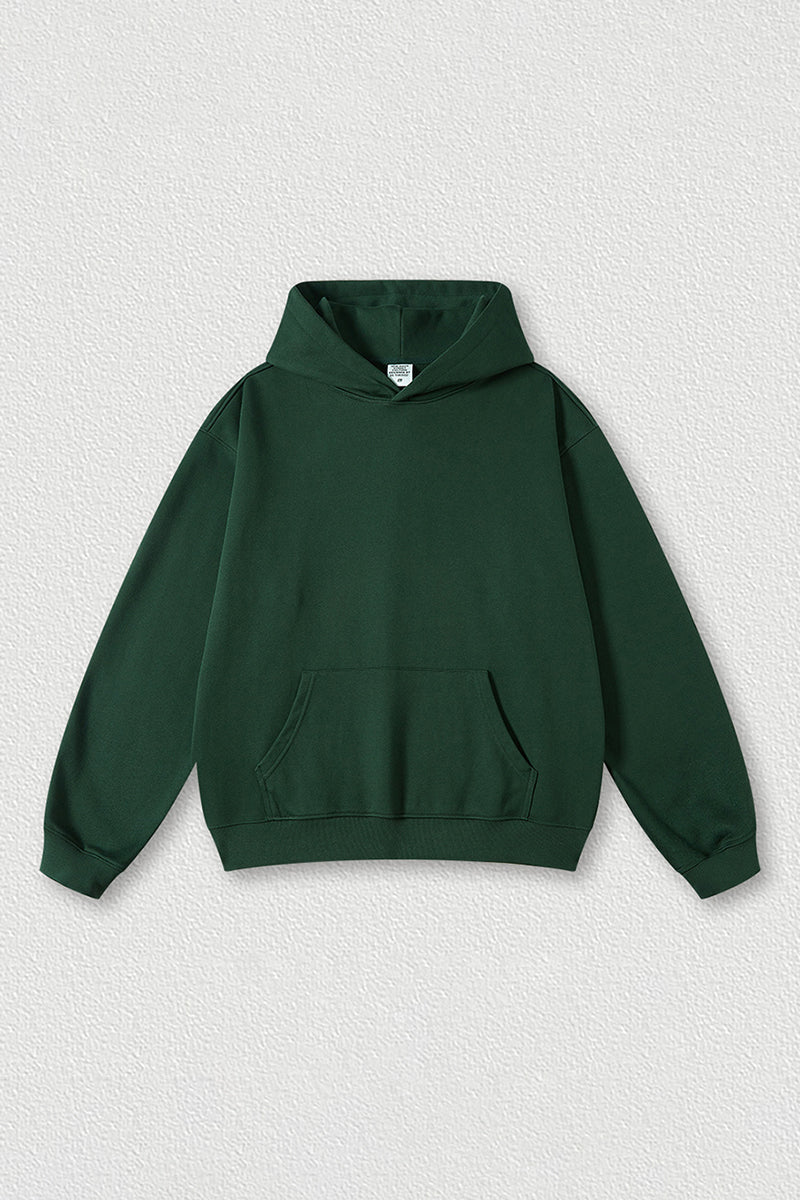 Solid color hoodie terry sweatshirt
