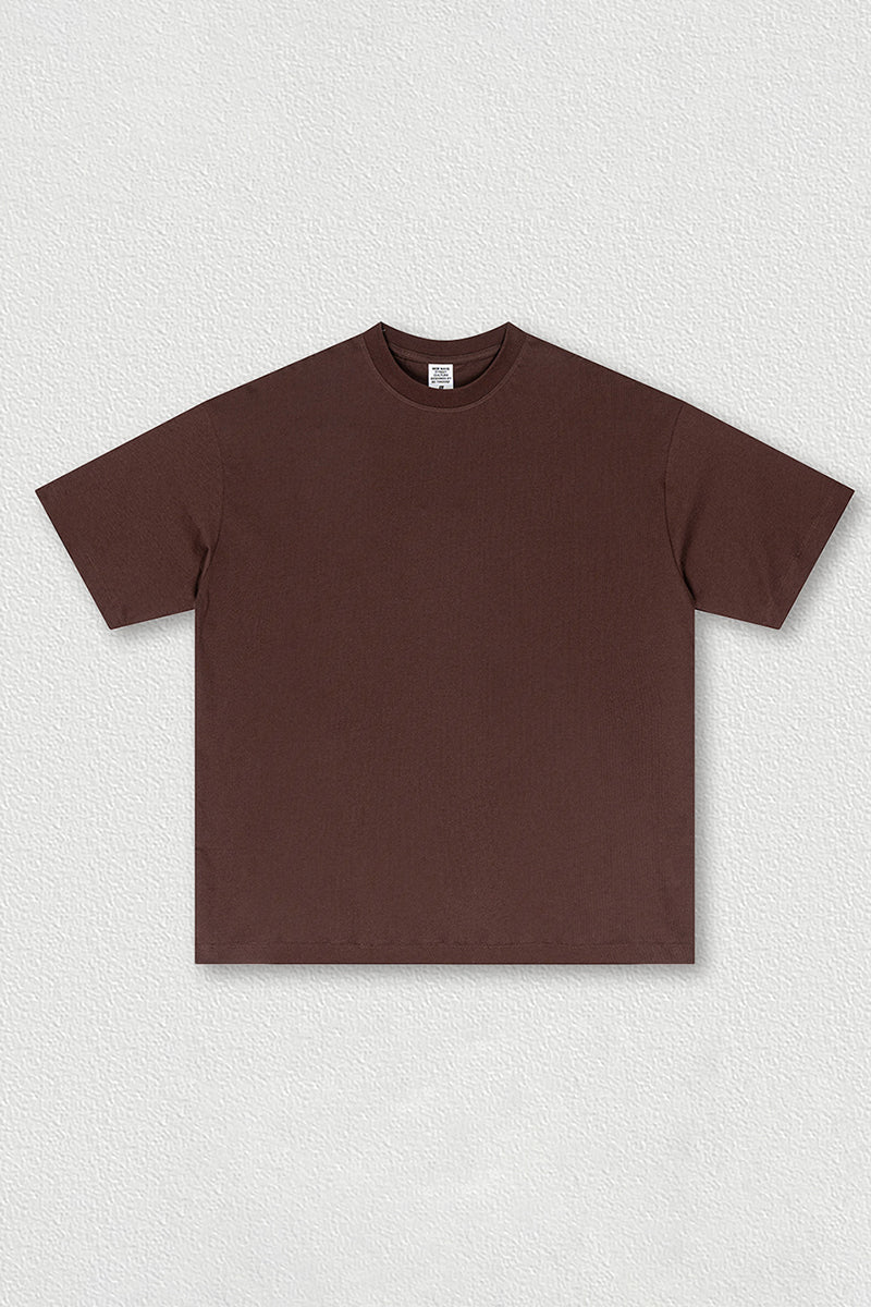 Solid color short sleeves
