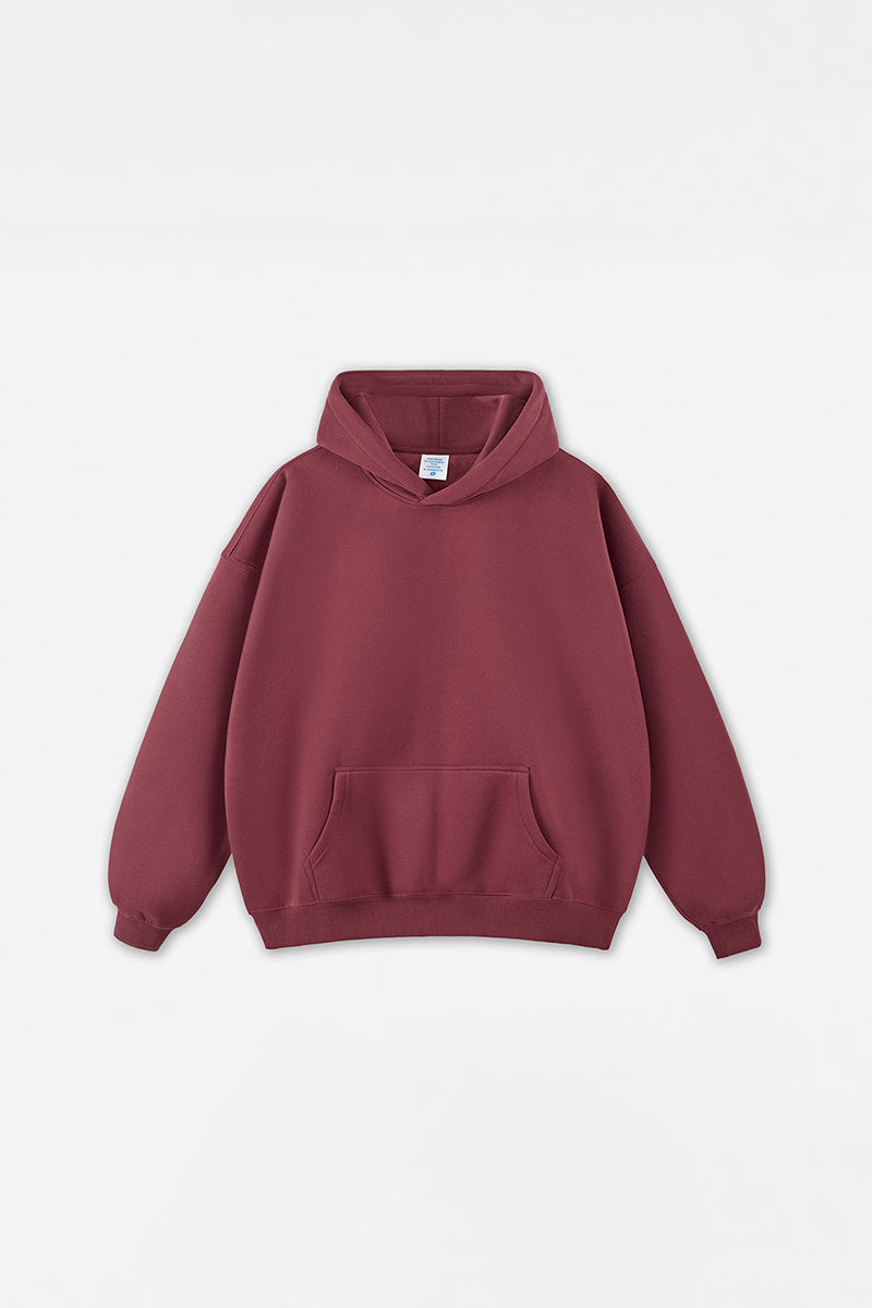 Unisex Solid Color Loose Hoodie