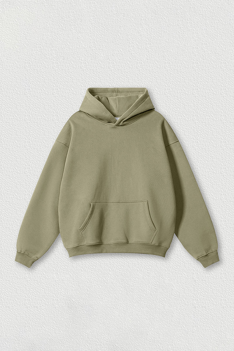 Loose-fitting plus-size thickened velvet hooded sweatshirt