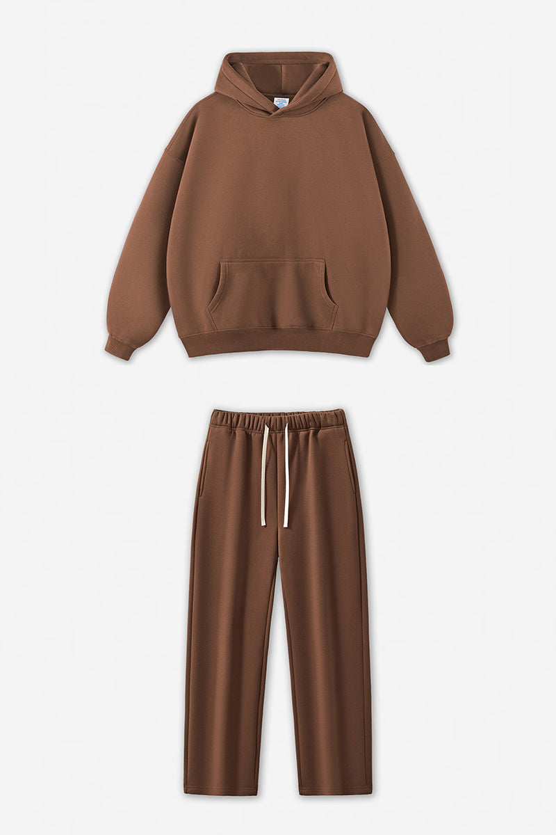 Unisex Fleece-Lined Oversized Hoodie and Pants