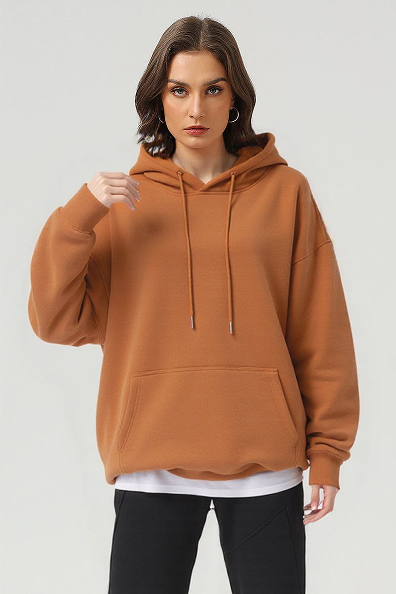 Unisex Heavyweight Fleece Hoodie Autumn Winter