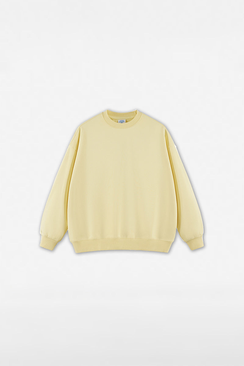 Unisex Heavyweight Brushed Crew Neck Casual Hoodie