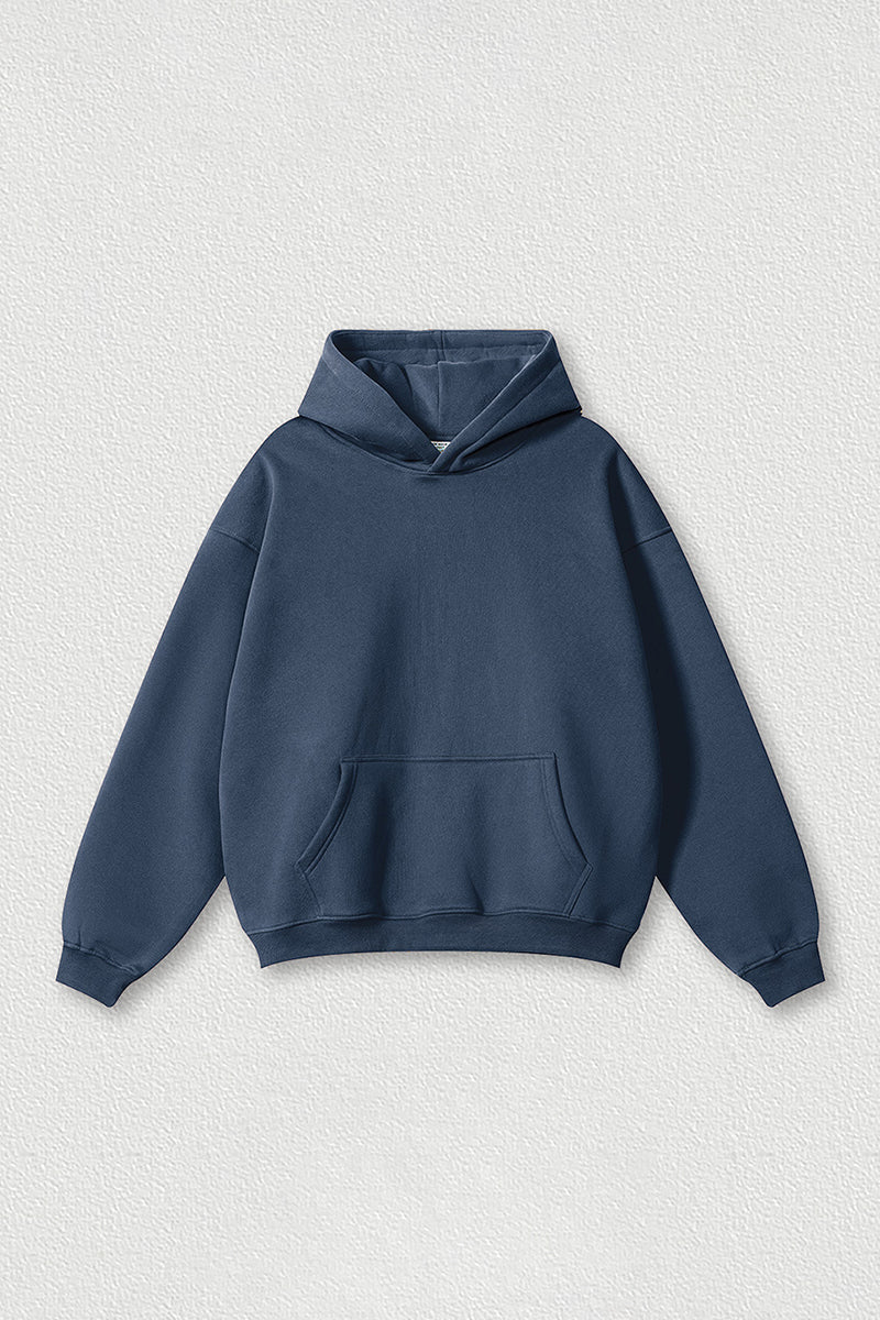 Loose-fitting plus-size thickened velvet hooded sweatshirt