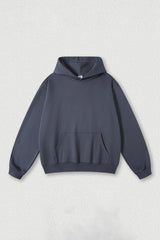 Solid color hoodie terry sweatshirt