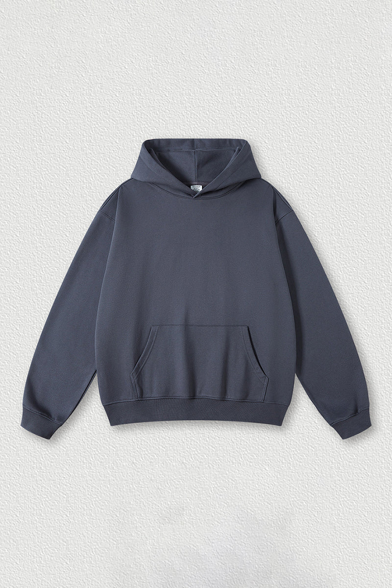Solid color hoodie terry sweatshirt