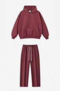 Unisex Fleece-Lined Oversized Hoodie and Pants