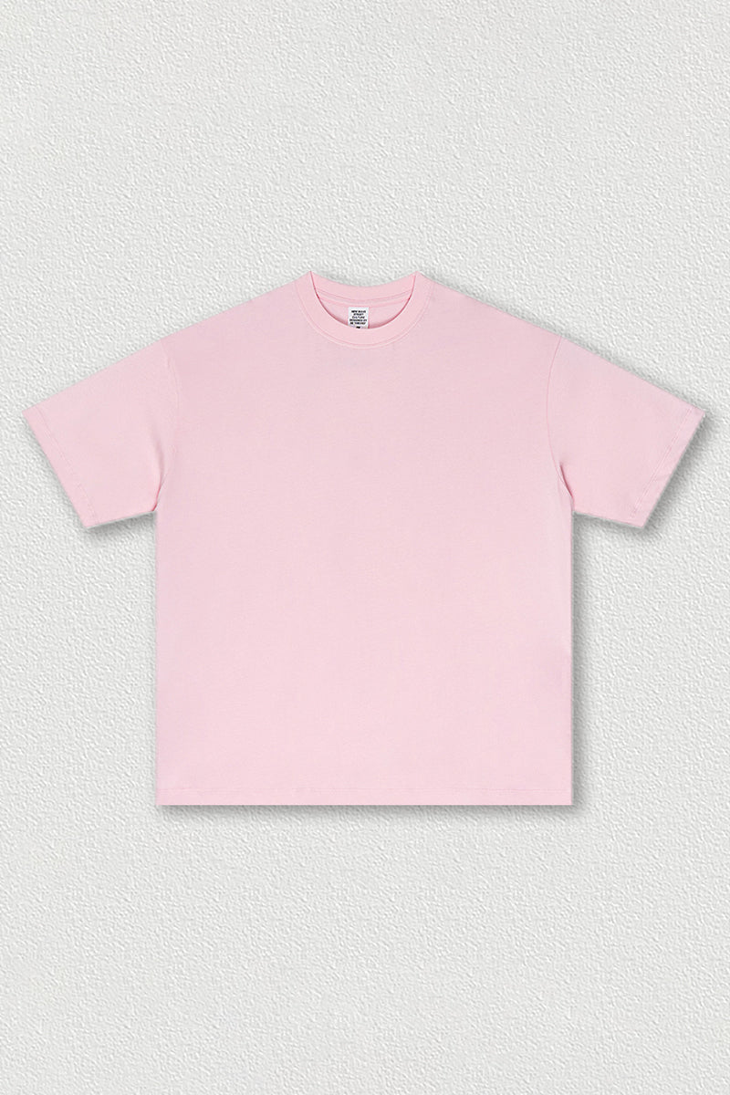 Solid color short sleeves