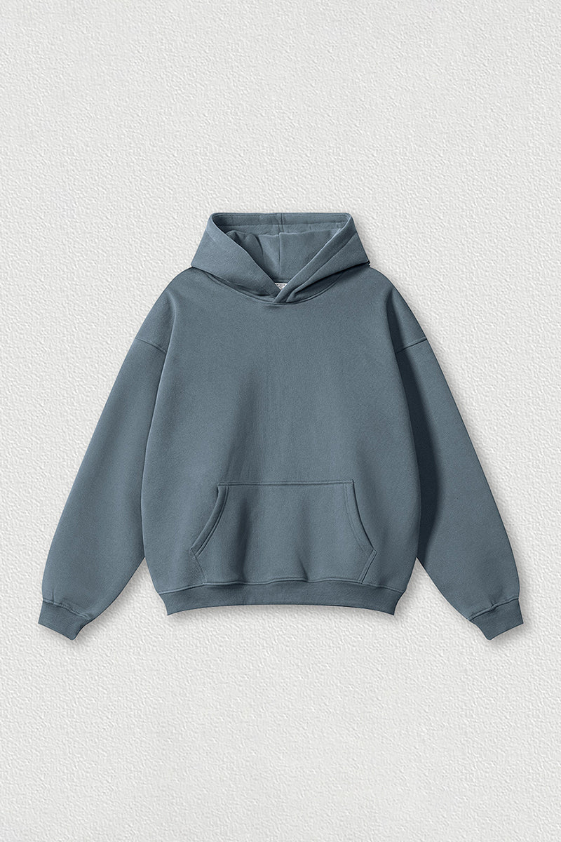 Loose-fitting plus-size thickened velvet hooded sweatshirt