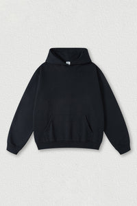 Solid color hoodie terry sweatshirt