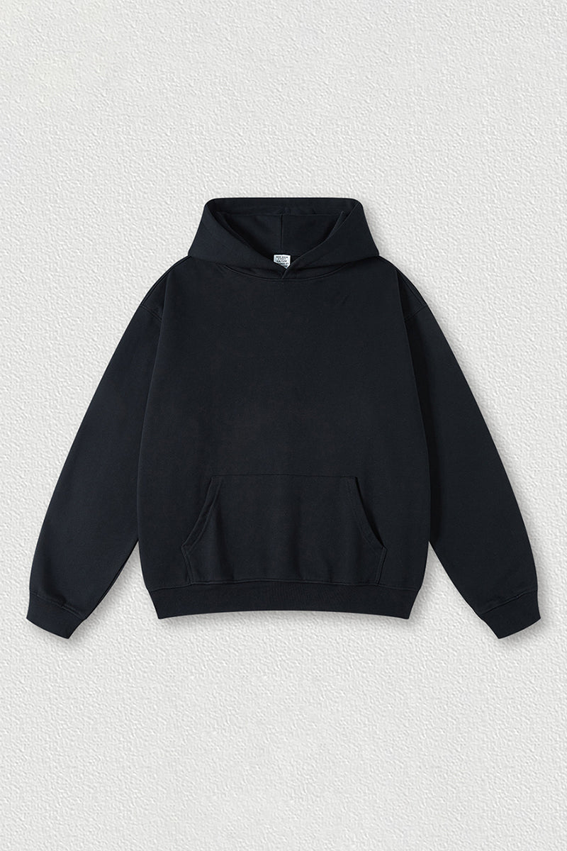 Solid color hoodie terry sweatshirt