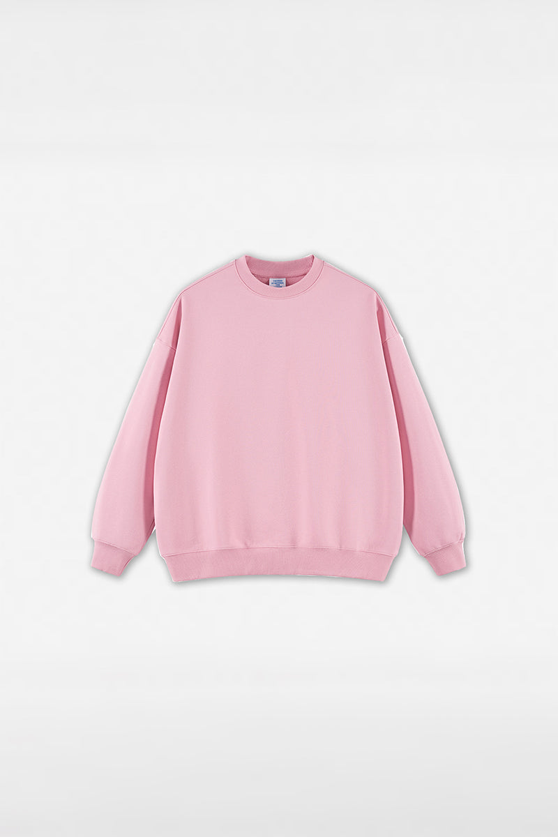 Unisex Heavyweight Brushed Crew Neck Casual Hoodie