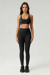 Women's Summer Sports Set:Cross Back Bra And Leggings