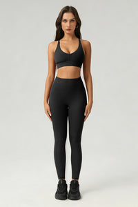Women's Summer Sports Set:Cross Back Bra And Leggings