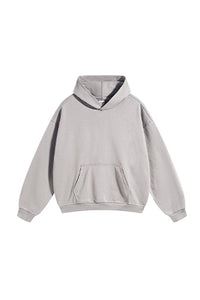 Unisex Heavyweight Terry Hoodie: Retro Modern Blend Design