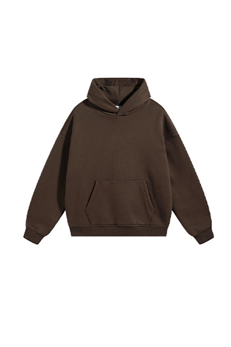 Men Sherpa Fleece Oversize Hoodie: Anti-Pilling Heavyweight Retro Design
