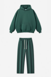 Unisex Fleece-Lined Oversized Hoodie and Pants