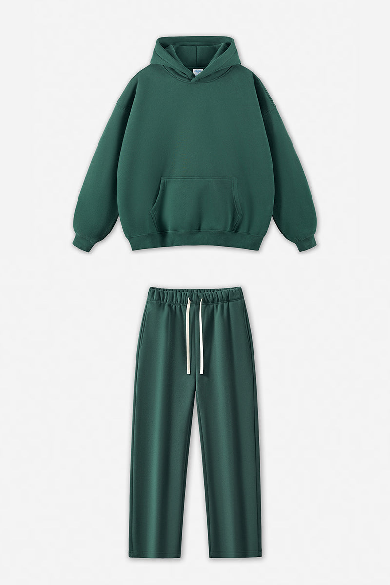 Unisex Fleece-Lined Oversized Hoodie and Pants