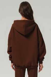 Men Sherpa Fleece Oversize Hoodie: Anti-Pilling Heavyweight Retro Design