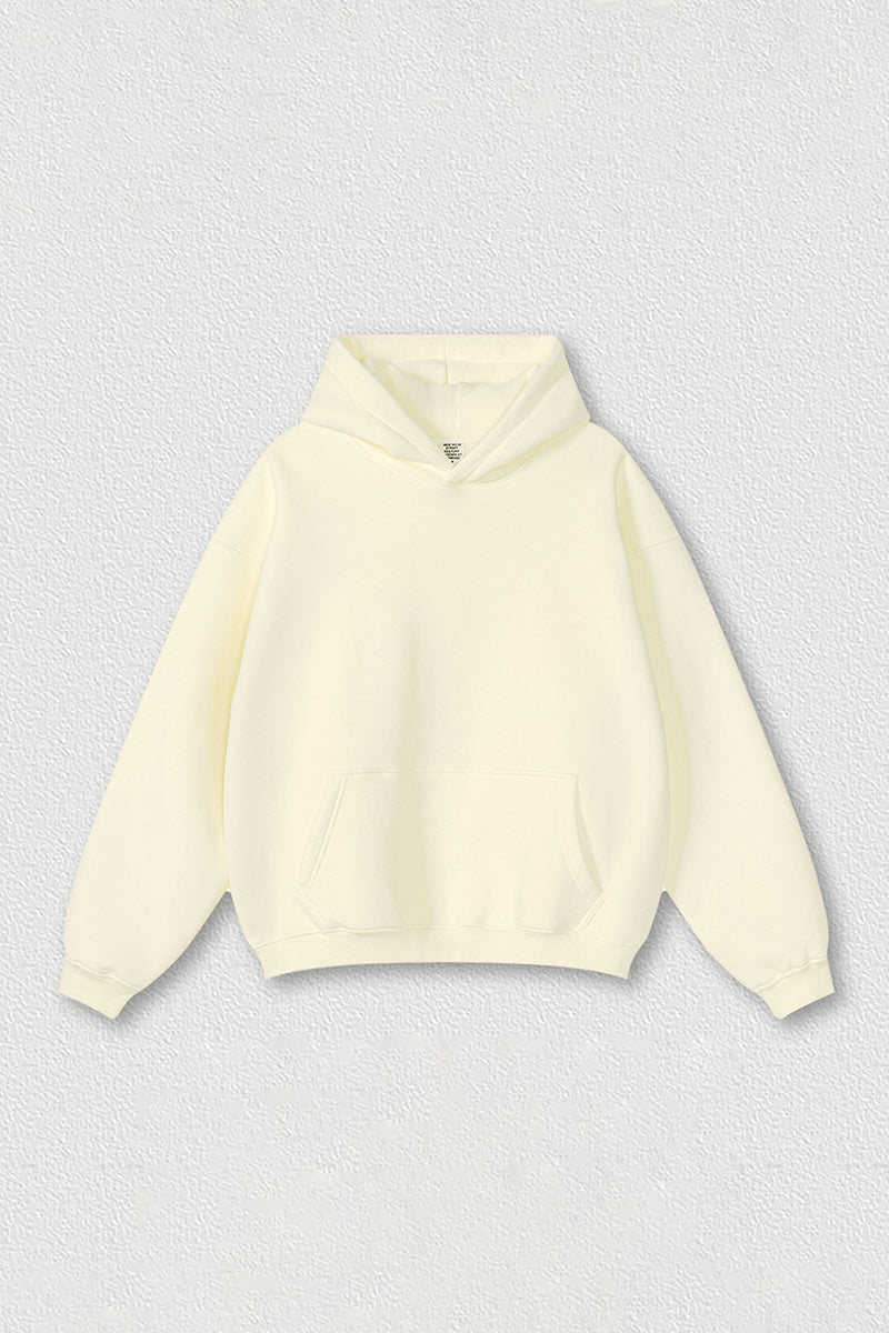 Loose-fitting plus-size thickened velvet hooded sweatshirt