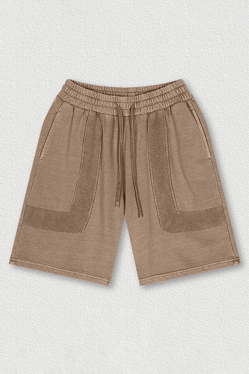 Vintage Washed Athletic Shorts - Unisex Heavyweight Distressed 5-Inch Shorts