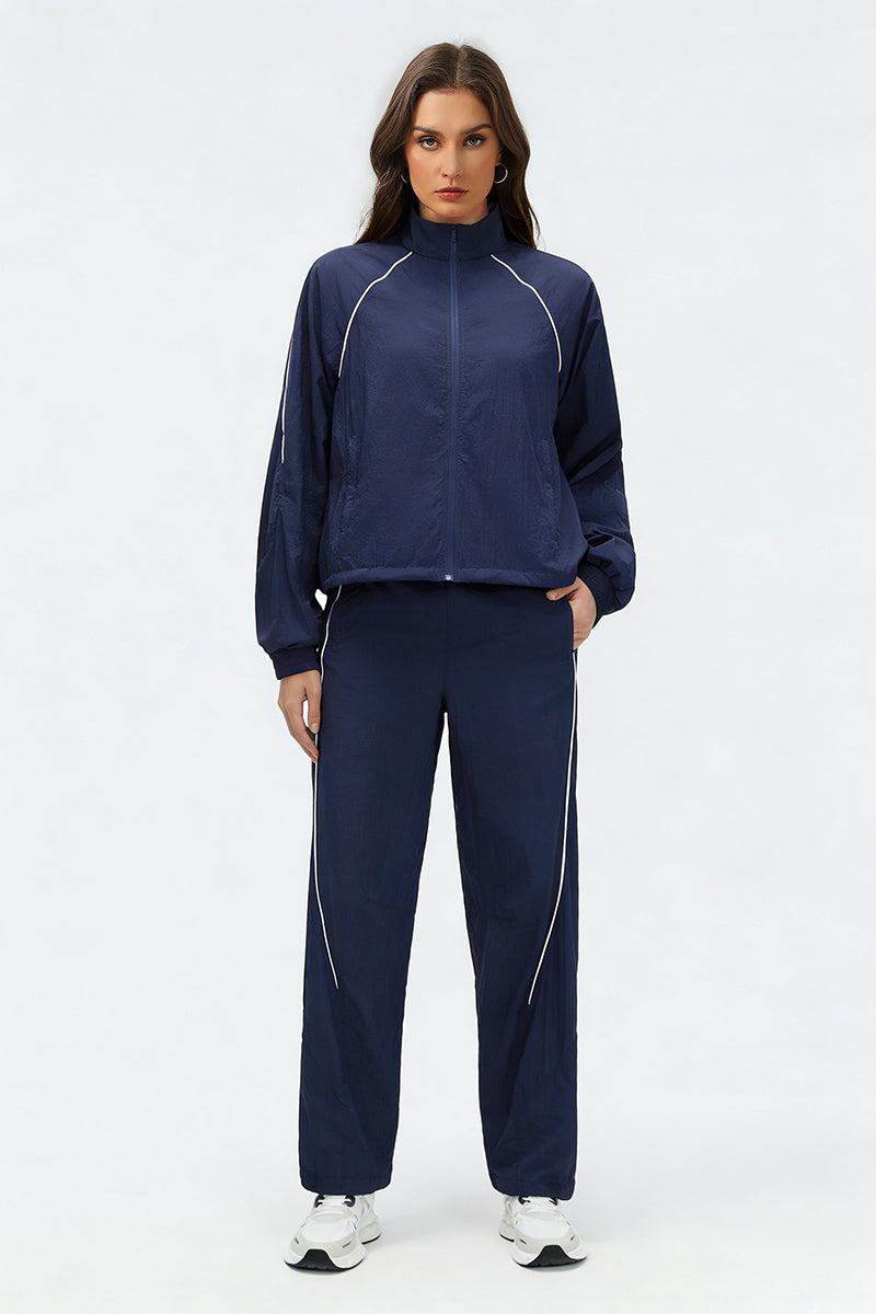 Women's Summer Quick-Dry Sets: Stand Collar Jacket And Pants